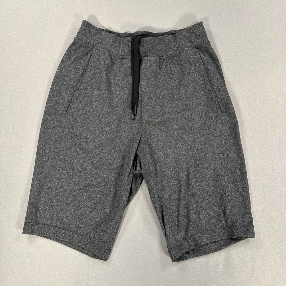 Lululemon Shorts Unisex Medium Gray 9 Inseam Running Athletic Pockets Drawstring